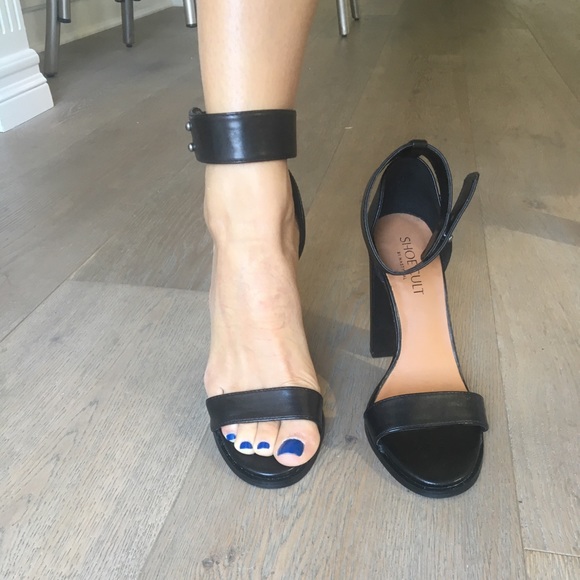 Nasty Gal Shoe Cult : Black Leather Heel WORN ONCE - Picture 3 of 8